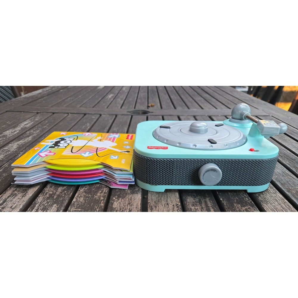 Fisher-Price Laugh & Learn Mix & Learn DJ Table Toy with 6 Play Records